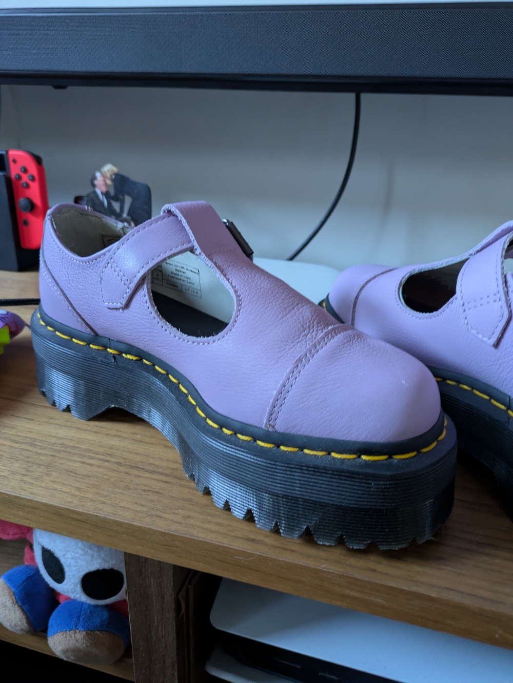 Dr. Martens Lavender Platform Mary Jane Clogs